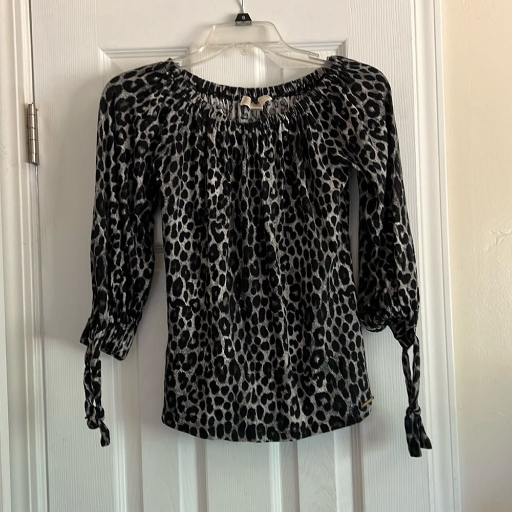 MICHAEL Michael Kors Leopard Top Size Small
